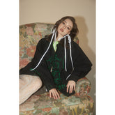 Unisex Jacket Vintage Embroidered Frock in Black Denim Jacket